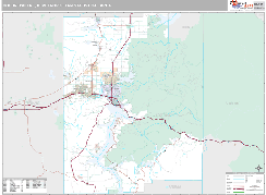 Coeur d'Alene Metro Area Digital Map Premium Style